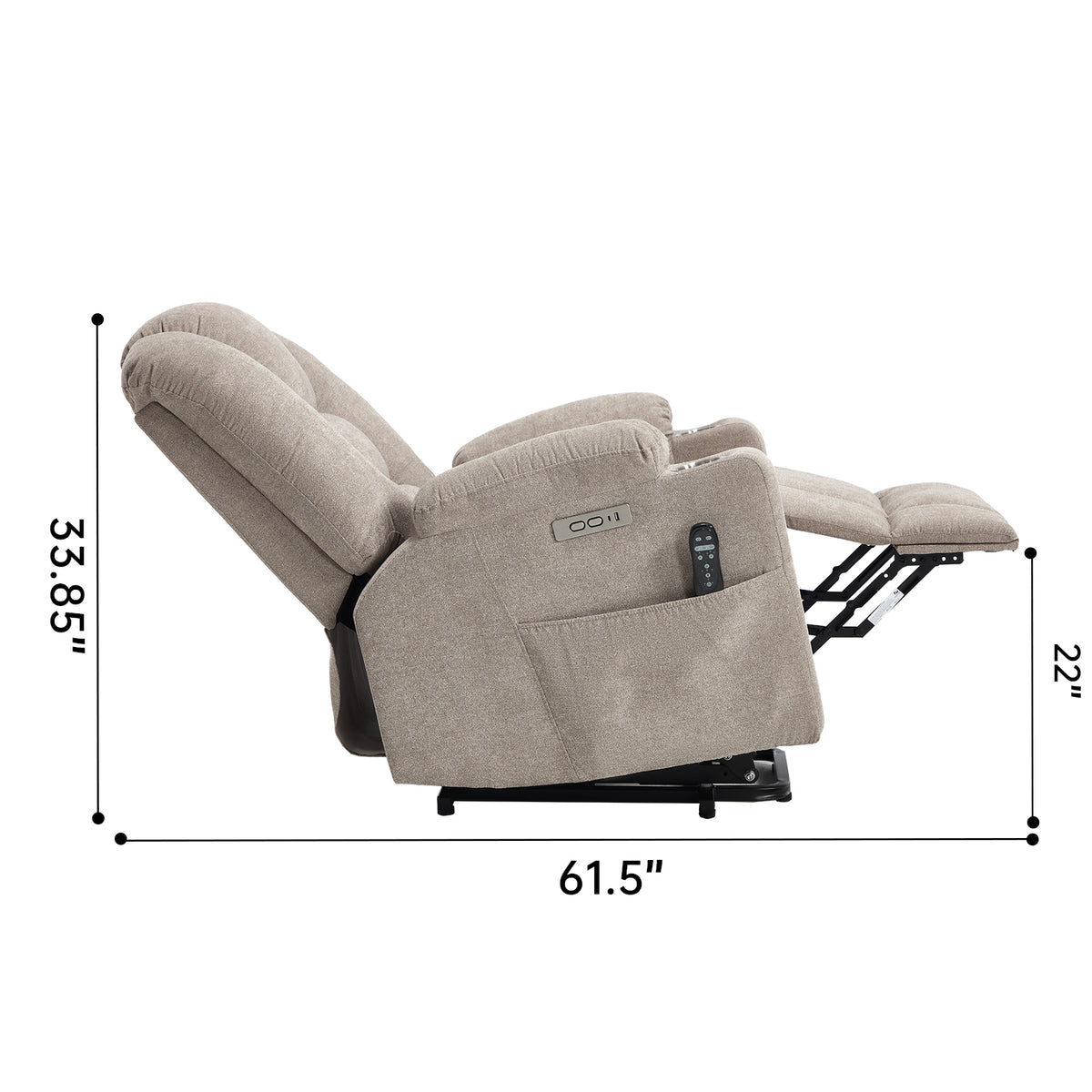 Large Dual-Motor Power Lift Heat & Massage Recliner detail image 56