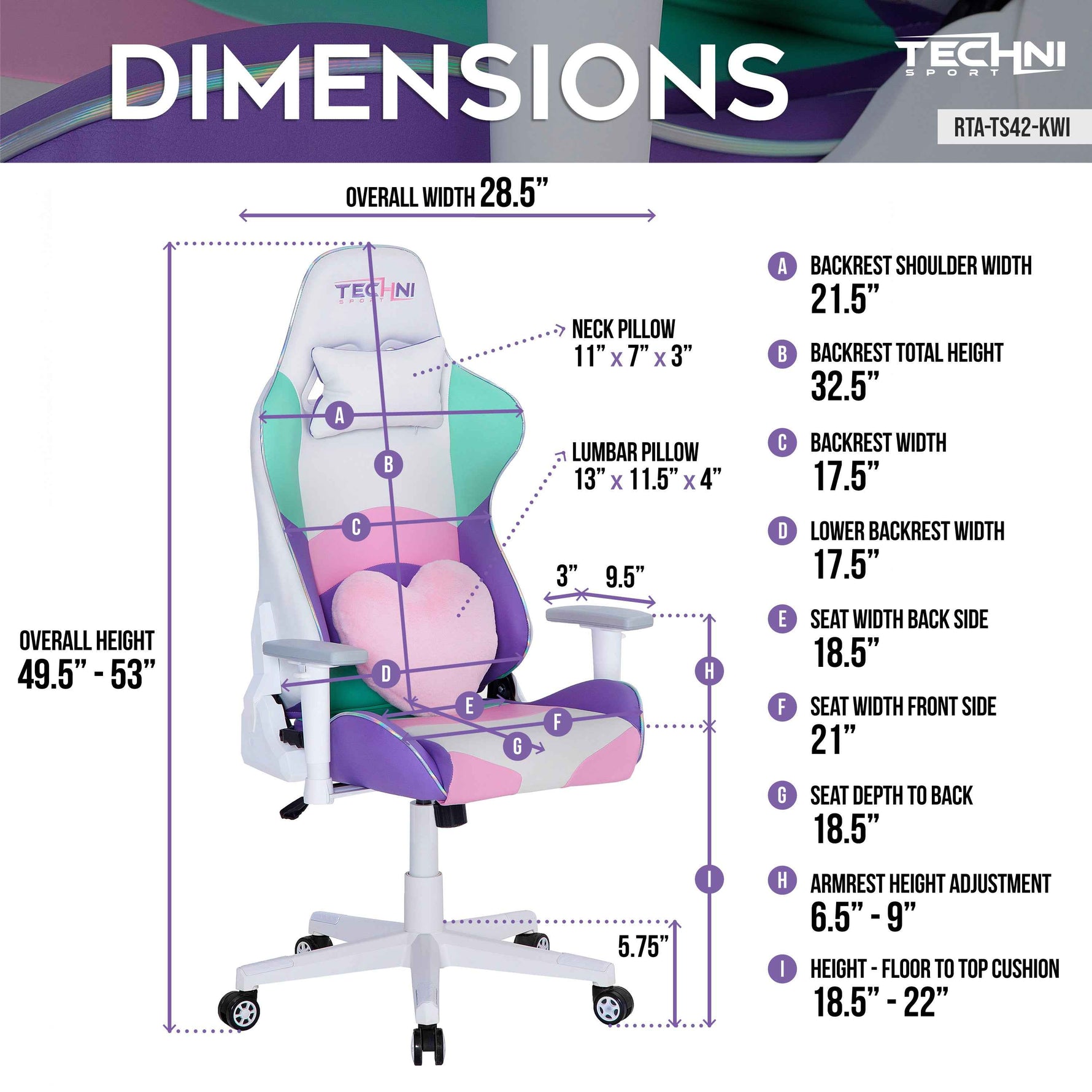 Techni Sport TS-42 Ergonomic Office Chair product image 3