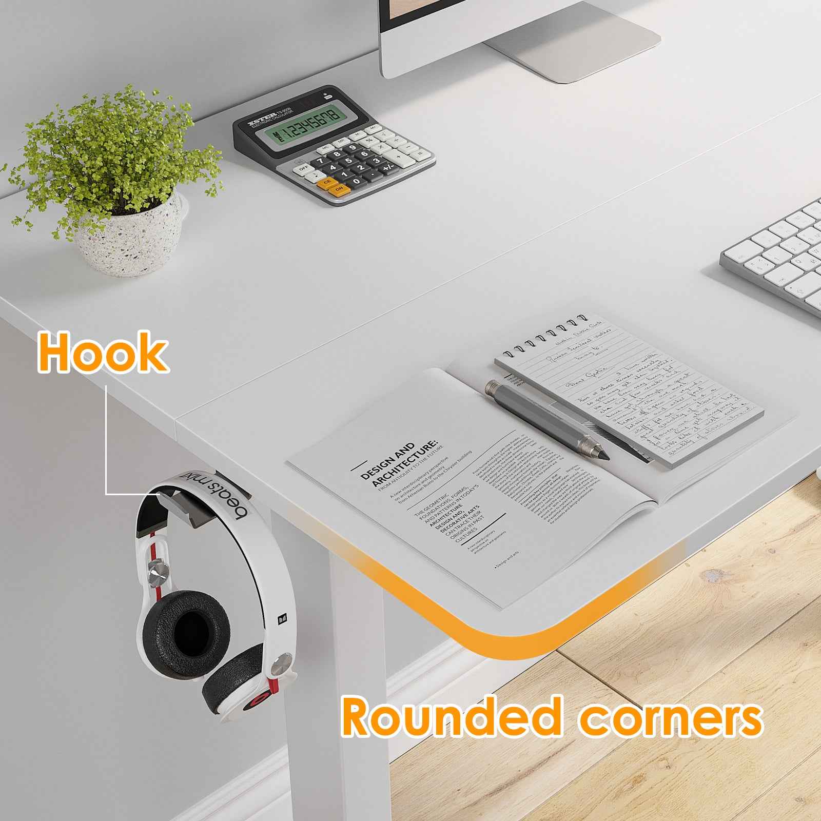 STARY Electric Standing Desk with Splice Board workspace desk setup