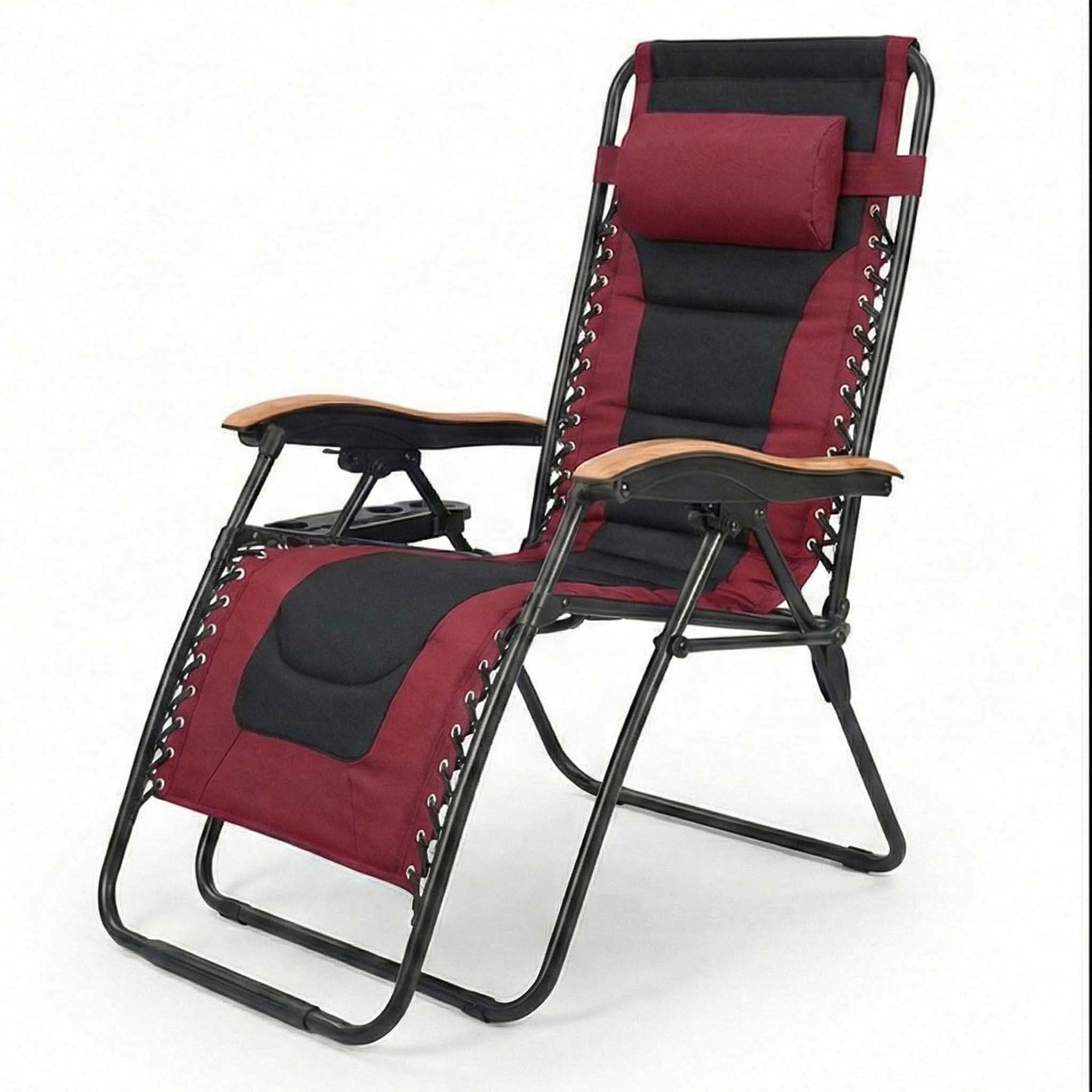 Oversized Padded Zero Gravity Chair with Cup Holder, 400 lb Capacity detail image 24