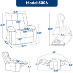Chenille Dual-Motor Power Lift Recliner, 350 lb Capacity detail image 73