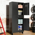 Metal Storage Cabinet with Drawer for workshop, garage, storage, or utility use