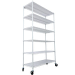 6-Tier NSF Wire Shelving Unit, 6000 lb Capacity for workshop, garage, storage, or utility use