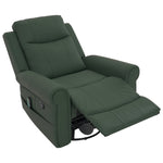 Modern PU Leather Manual Recliner Chair with 270° Swivel, Massage detail image 8