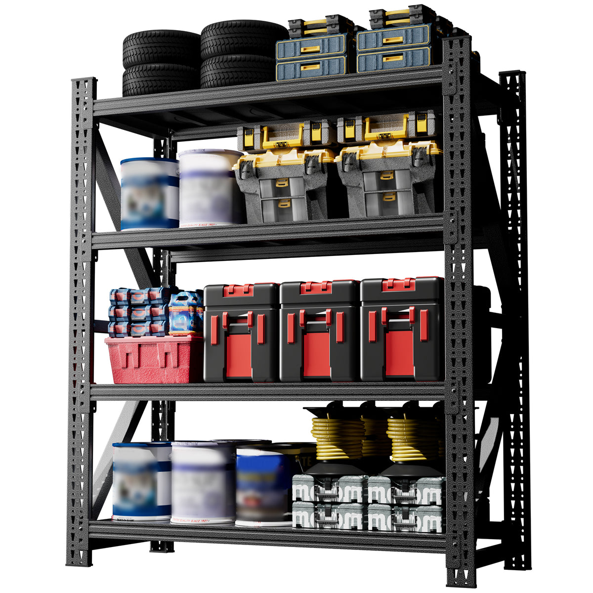 Heavy-Duty Adjustable Garage Shelving for Warehouse Storage for workshop, garage, storage, or utility use