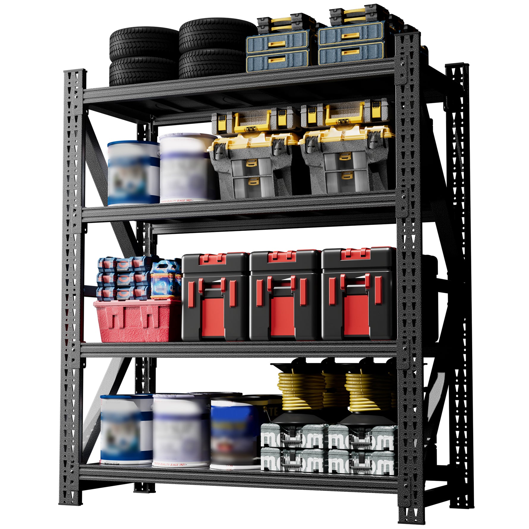 Heavy-Duty Adjustable Garage Shelving for Warehouse Storage for workshop, garage, storage, or utility use