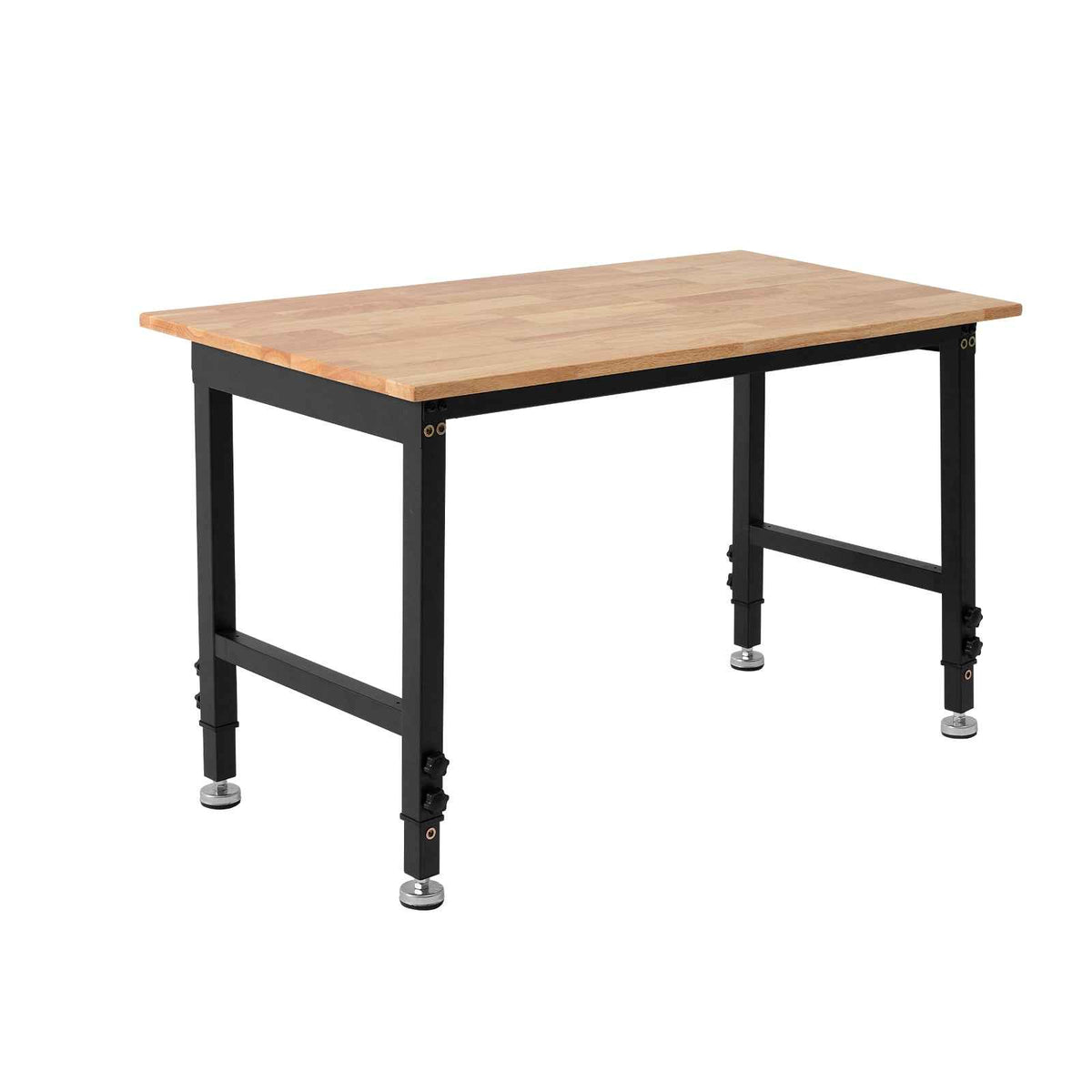 VEVOR Adjustable Height Hardwood Workbench with Power Outlets - workbench for daily comfort and function