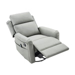 Modern Manual Recliner with 8-Point Massage and Heating, Swivel Rocking detail image 29