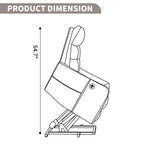 Single Motor Power Lift Recliner Chair with Massage & Heat detail image 70