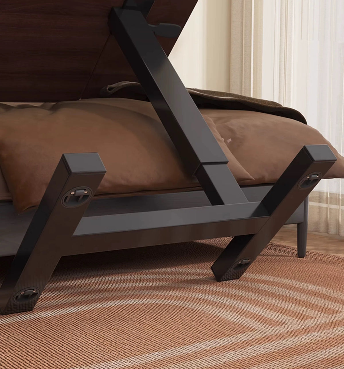 Height Adjustable Rolling Overbed Laptop Desk mobile laptop workstation
