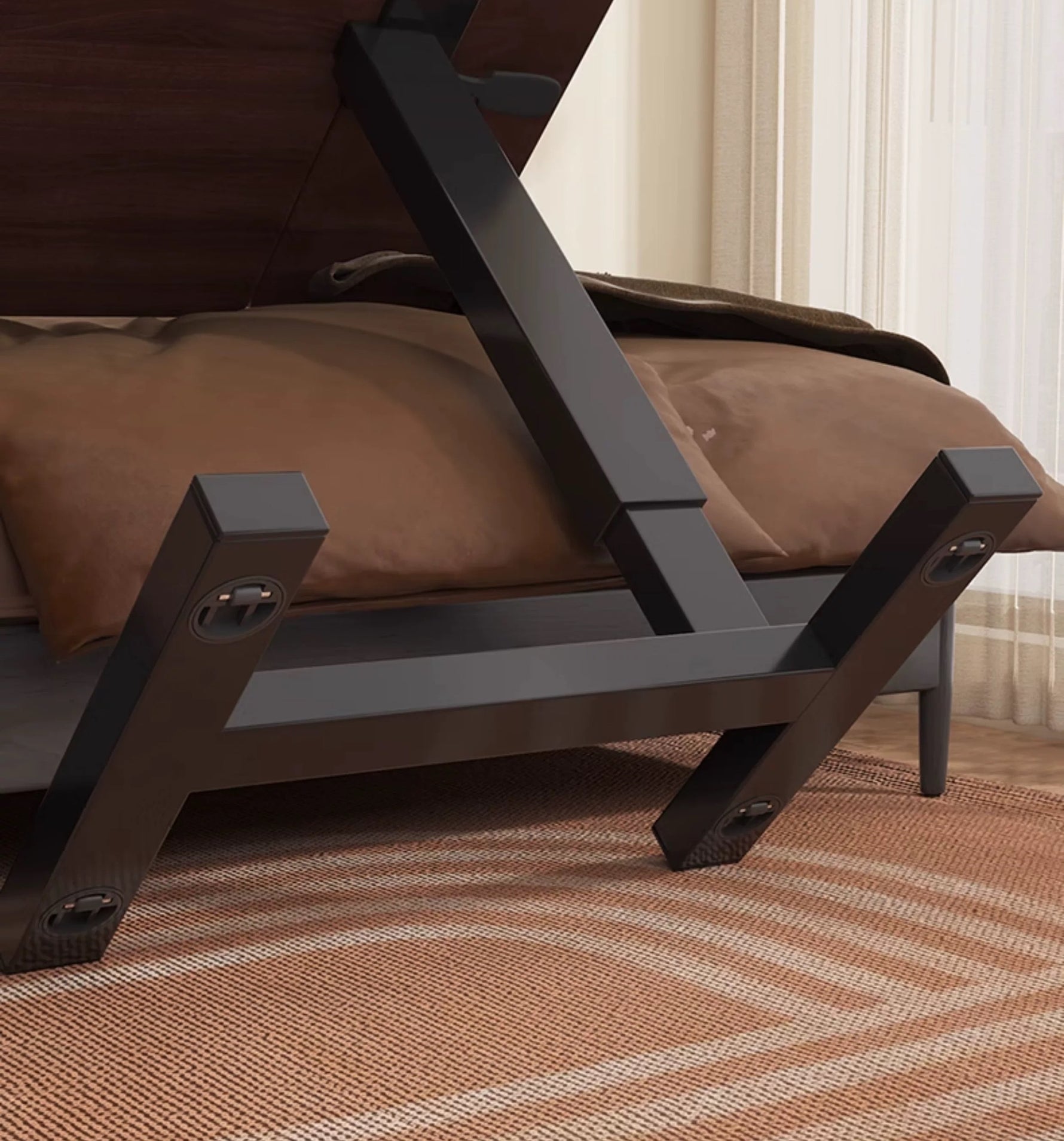 Height Adjustable Rolling Overbed Laptop Desk mobile laptop workstation