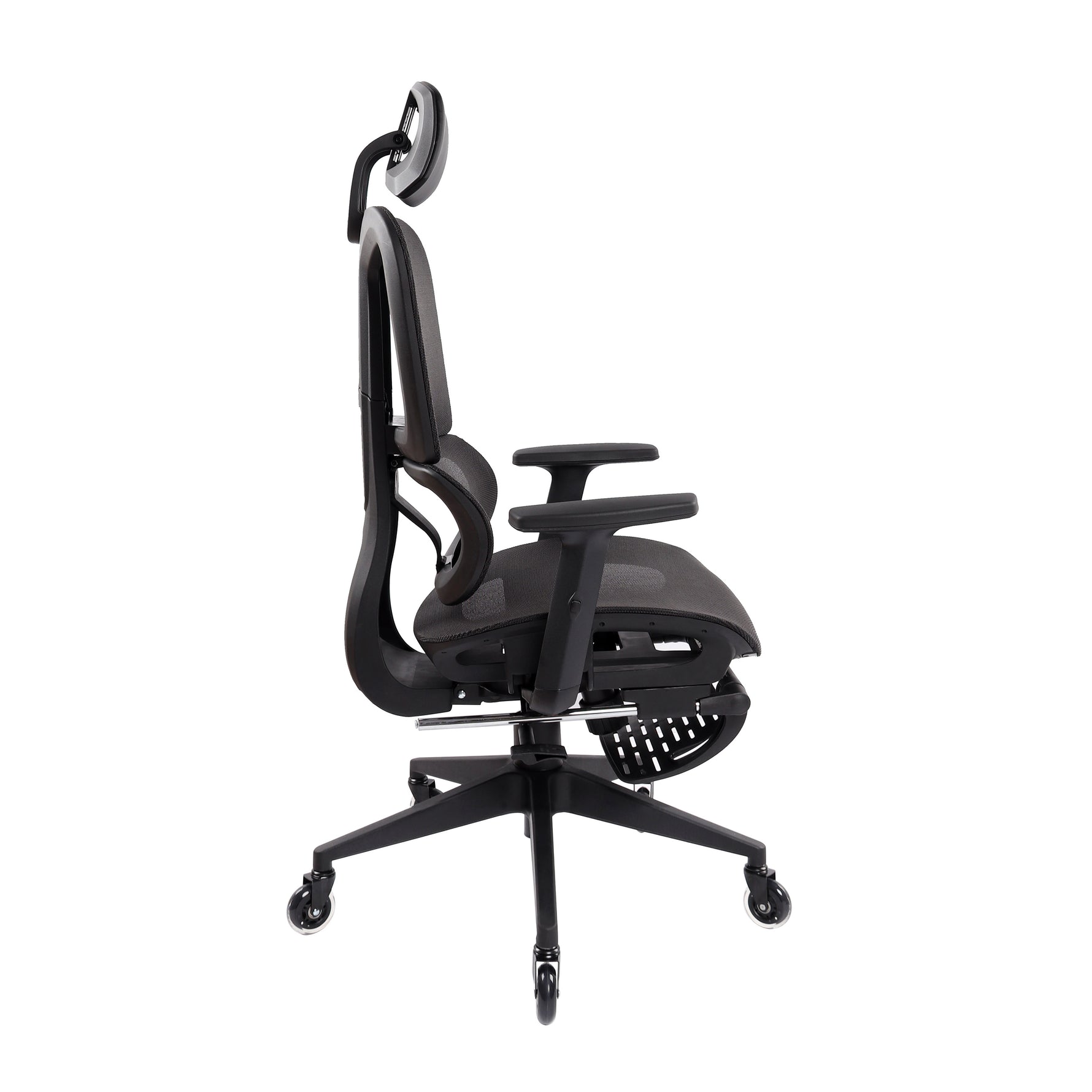 Techni Mobili Reclining Mesh Office Chair with Footrest for home office seating