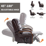 Dual-Motor Leather-Air Power Lift Recliner detail image 4