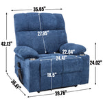 Chenille Dual-Motor Power Lift Recliner, 350 lb Capacity detail image 33