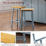 53 in. Farmhouse Kitchen Island with Power Outlet & Stools product view 67