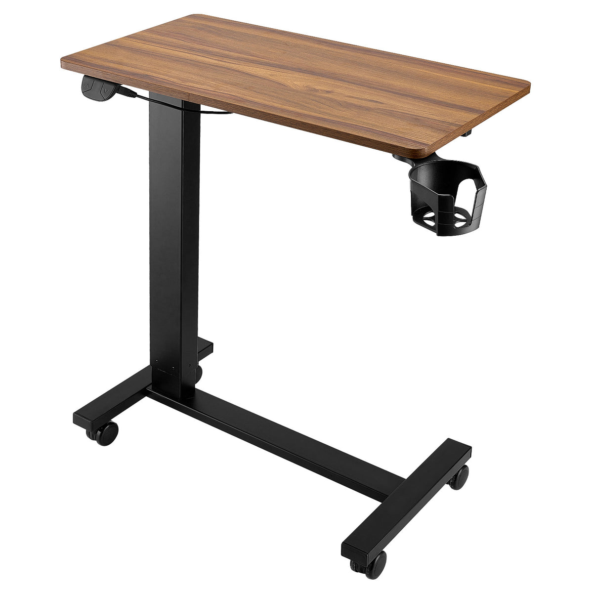 VEVOR Height Adjustable Rolling Overbed Laptop Desk mobile laptop workstation