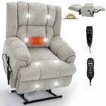 Dual-Motor Heat & Massage Power Lift Recliner, 350 lb Capacity detail image 3