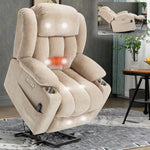 Dual-Motor Leather-Air Power Lift Recliner detail image 86