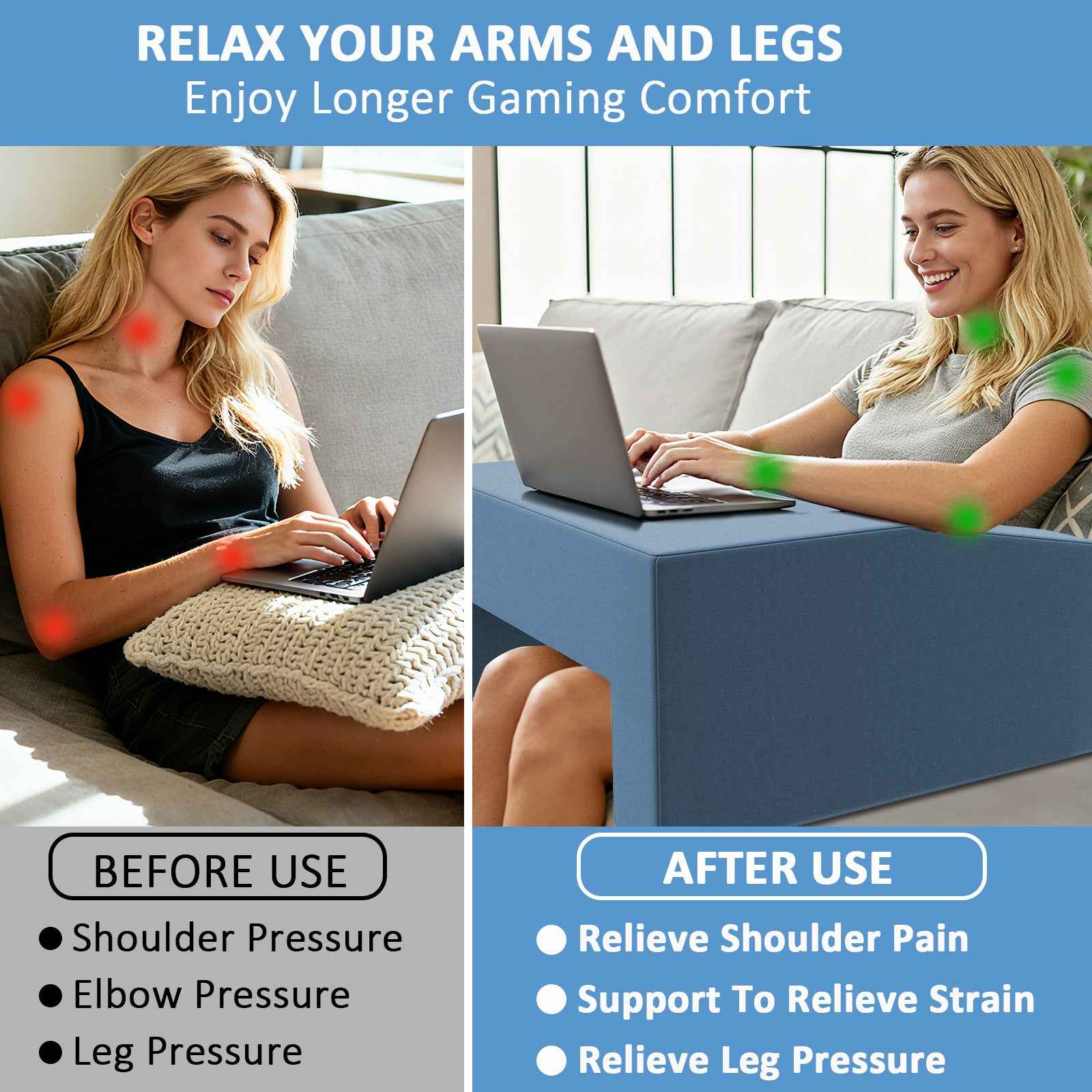 Multi-Functional Reading Lap Pillow Desk product image 29