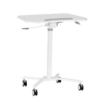 Techni Mobili White Sit-to-Stand Mobile Laptop Cart mobile laptop workstation