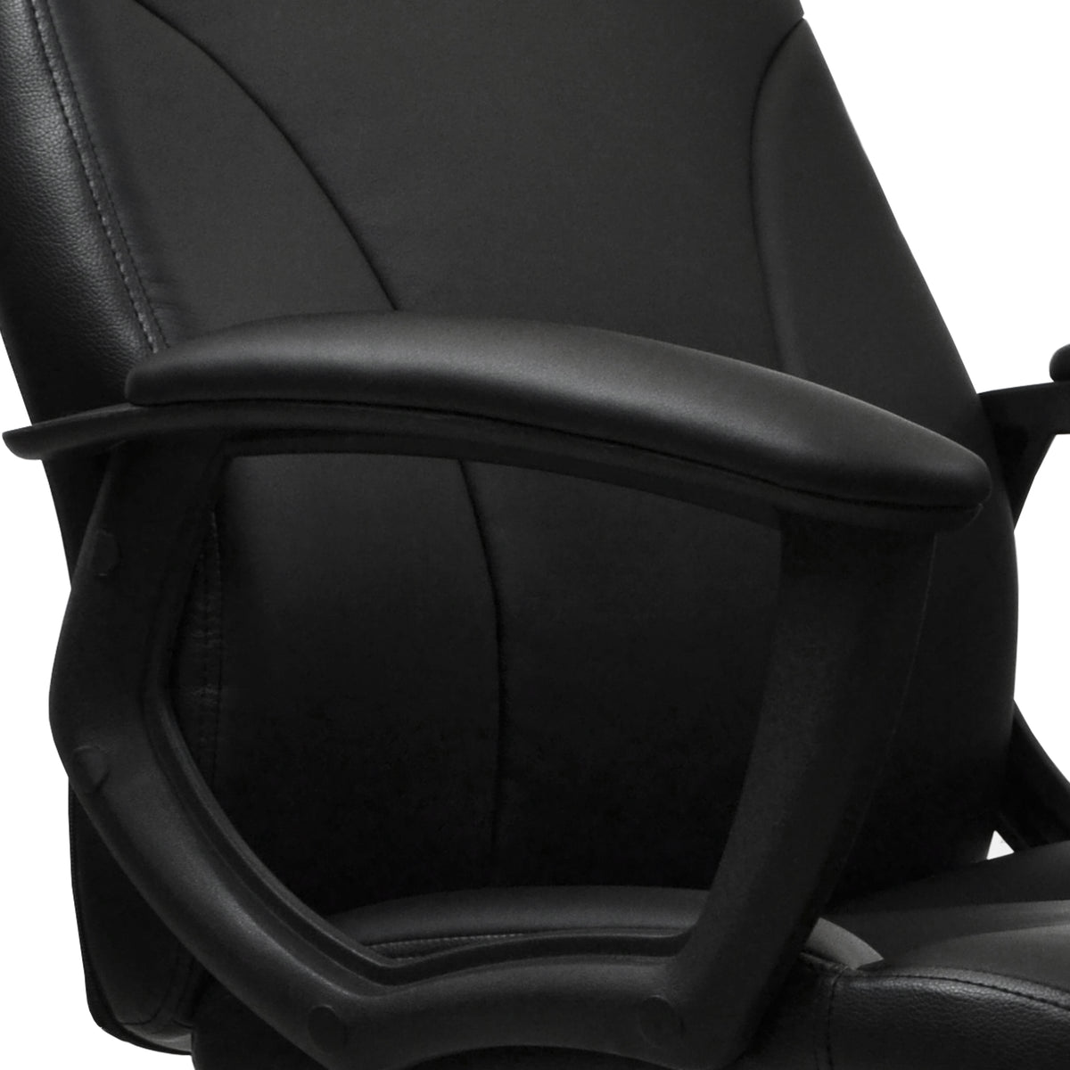 Techni Mobili Medium-Back Executive Chair, Black for home office seating