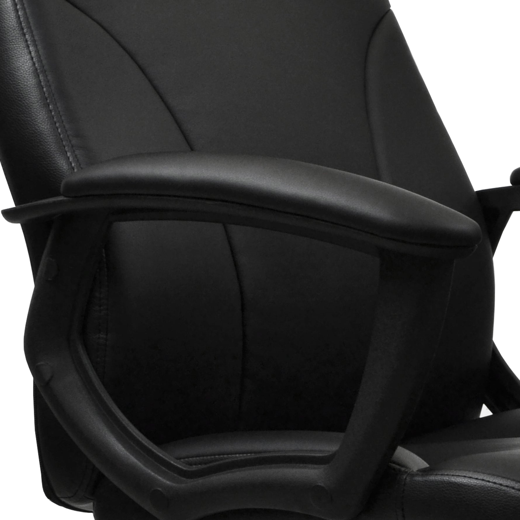 Techni Mobili Medium-Back Executive Chair, Black for home office seating