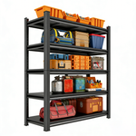 Heavy-Duty Adjustable Metal Storage Shelving Units for workshop, garage, storage, or utility use