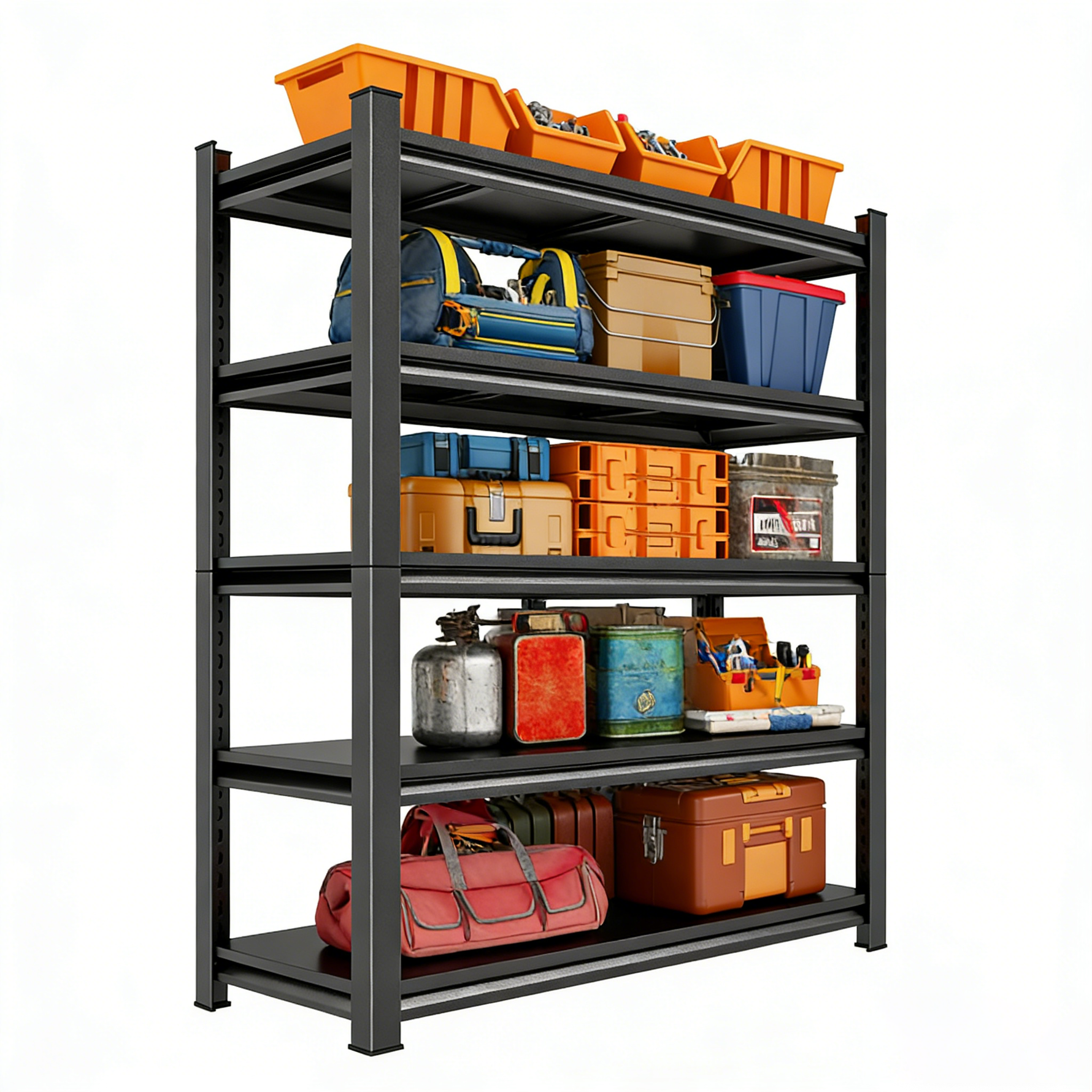 Heavy-Duty Adjustable Metal Storage Shelving Units for workshop, garage, storage, or utility use