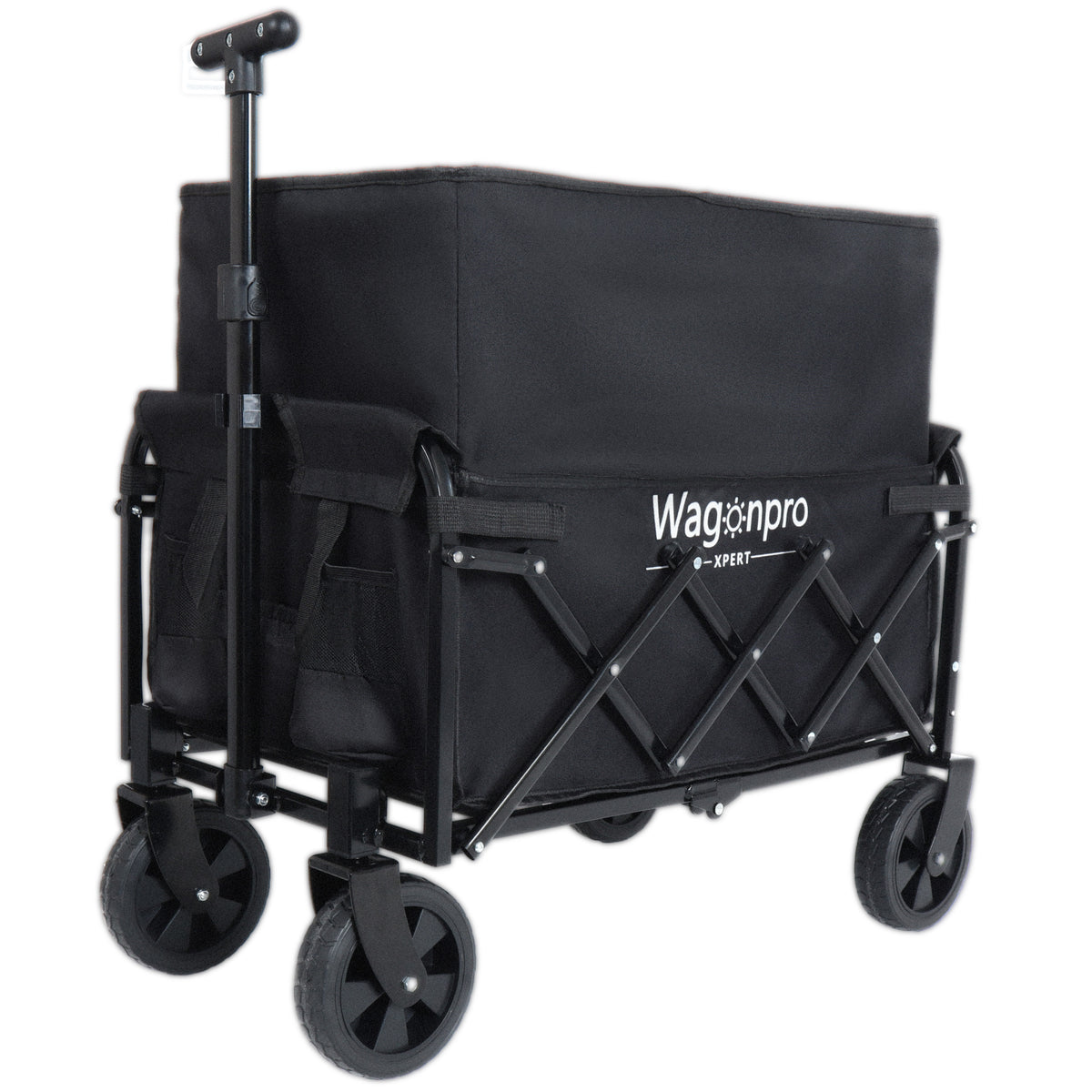 Expandable Dual-Layer Utility Wagon for workshop, garage, storage, or utility use