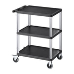 Heavy-Duty Rolling Utility Service Cart with 360° Swivel Wheels for workshop, garage, storage, or utility use