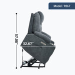 Dual-Motor Leather-Air Power Lift Recliner detail image 32
