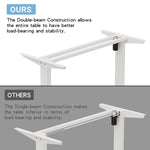 63" x 30" Electric Standing Desk with Splice Board workspace desk setup
