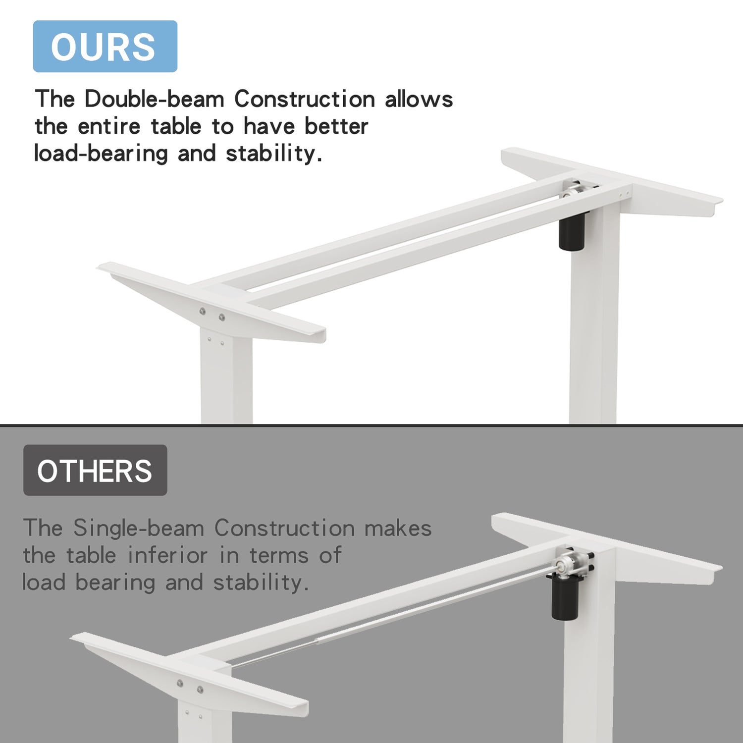 63" x 30" Electric Standing Desk with Splice Board workspace desk setup