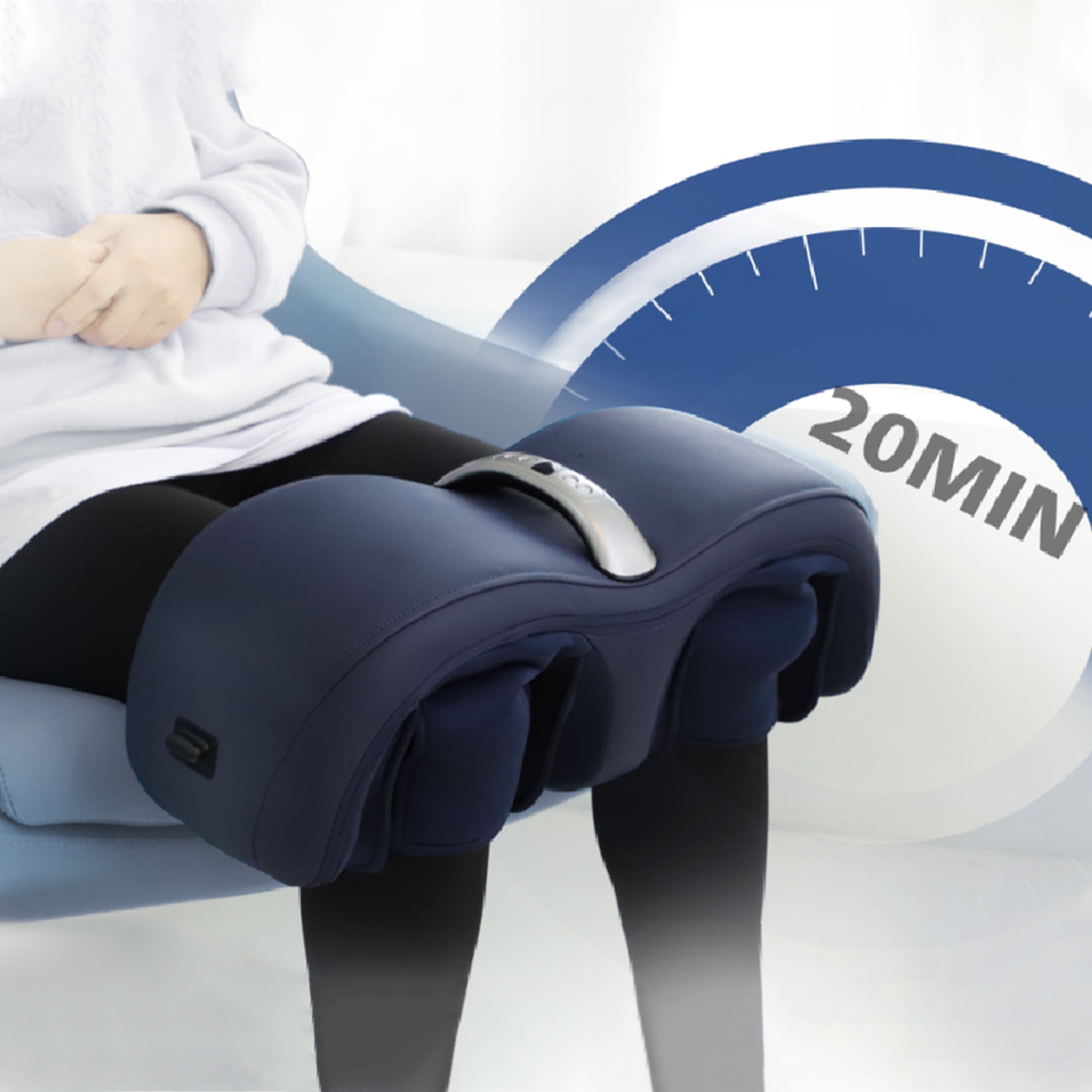Air Pressure Knee Massager, Dark Blue detail image 5