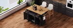 54 in. Rolling Kitchen Island with Drop Leaf & Storage product view 62