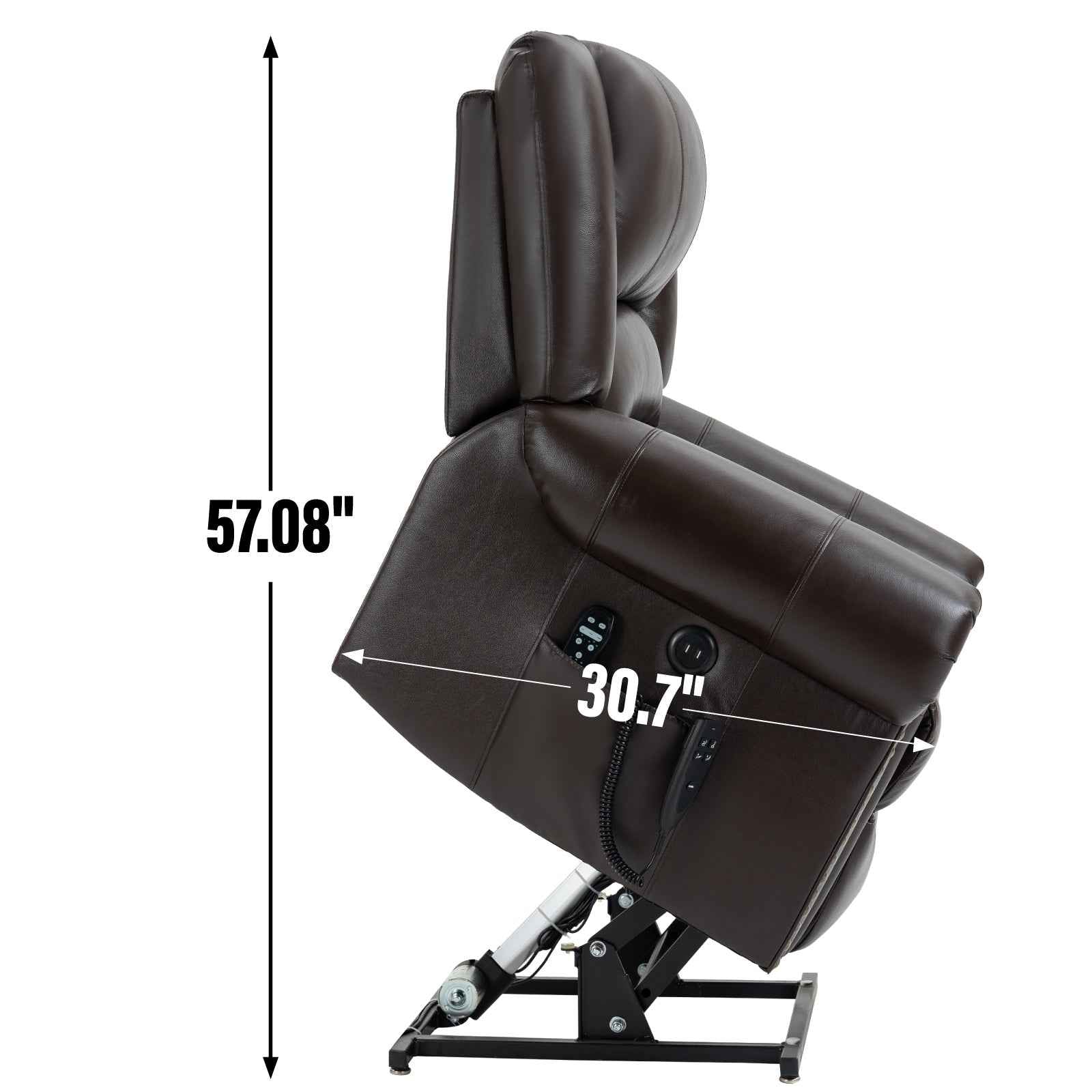 Dual-Motor Power Lift Heat & Massage Recliner detail image 5