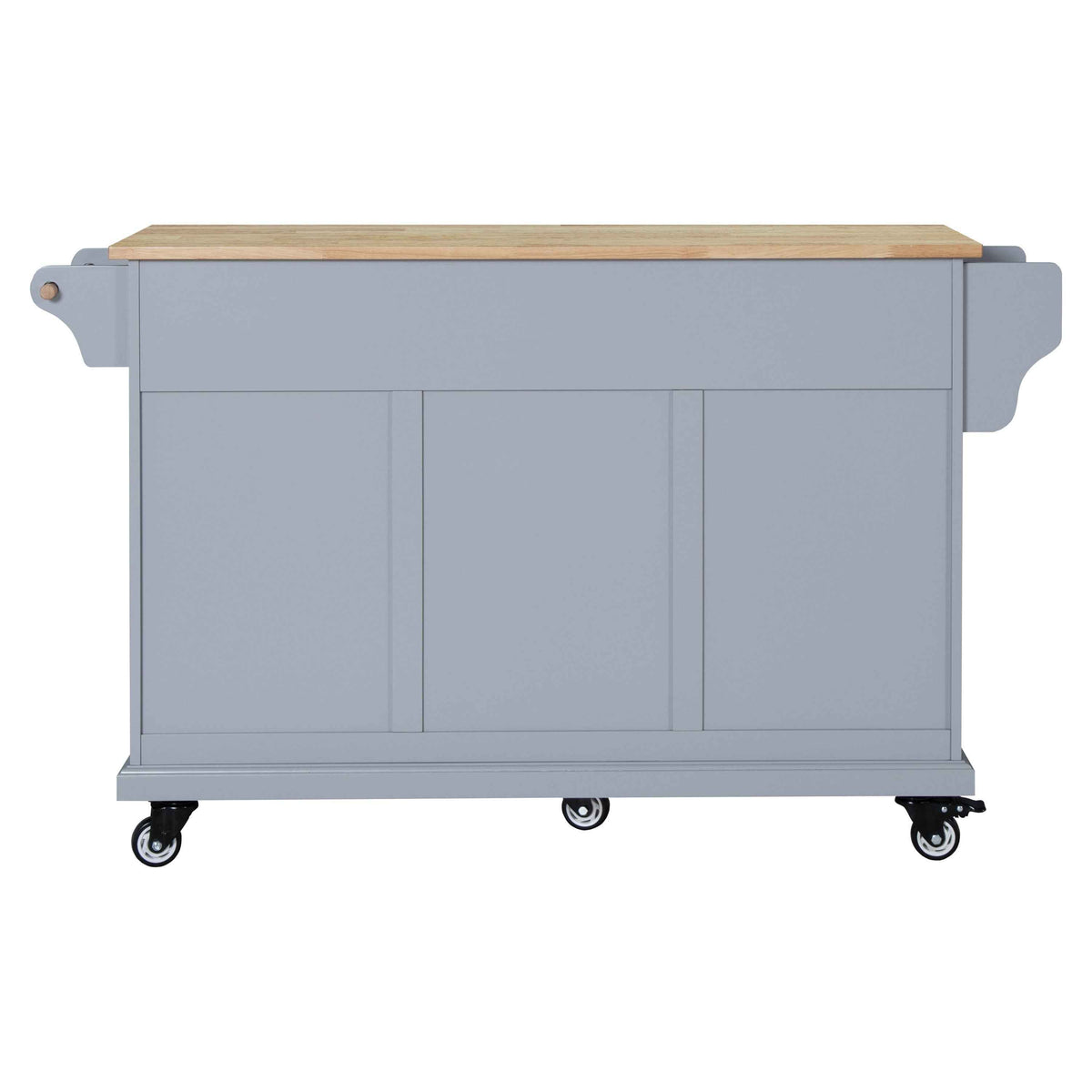 Rubberwood Kitchen Cart with 5 Drawers & Storage Cabinet product view 27