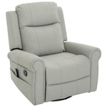 Modern PU Leather Manual Recliner Chair with 270° Swivel, Massage detail image 25