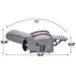 Power Chenille Lift Recliner Chair Dual Motor Infinite Position Up to 350 Pounds detail image 56