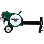 10-Ton Portable Electric Horizontal Log Splitter for workshop, garage, storage, or utility use