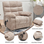 Dual-Motor Lift Recliner with Heat & Massage, 350 lb Capacity detail image 5