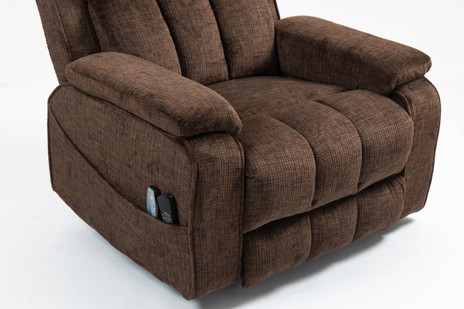 Oversized Lay Flat Recliner with Heat and Massage, Extended Footrest, Cup Holderr detail image 5