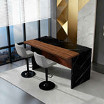 63 in. Kitchen Island with LED Lighting & 2 Bar Stools product view 12