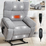 Dual-Motor Power Lift Recliner with Heat & Massage, 350 lb Capacity detail image 139