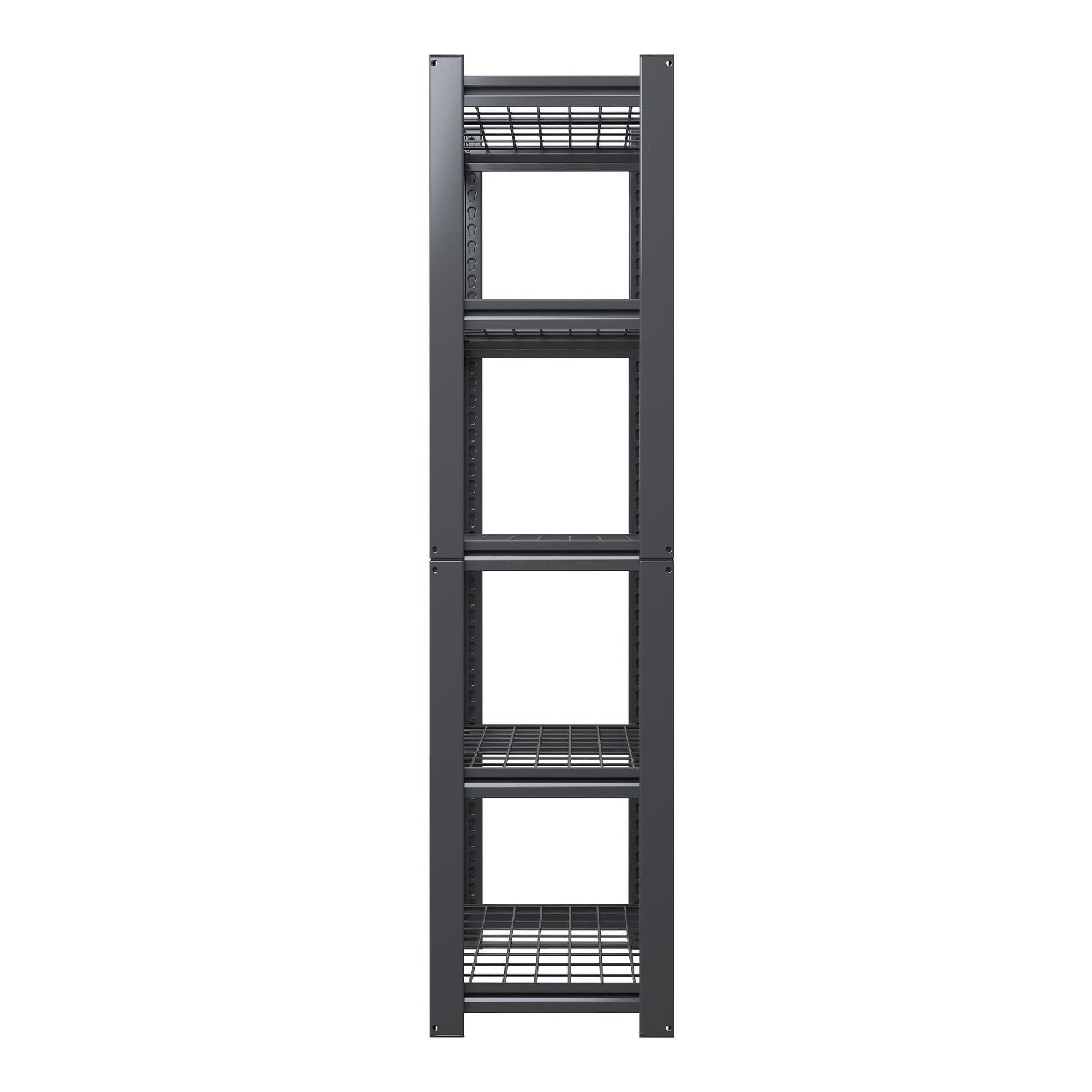 Industrial Heavy Duty Adjustable Metal Mesh Storage Shelving Unit for workshop, garage, storage, or utility use