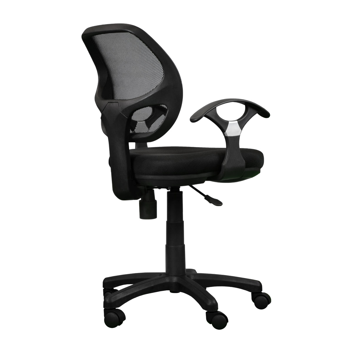 Techni Mobili Mid-Back Mesh Task Chair, Black for home office seating