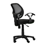Techni Mobili Mid-Back Mesh Task Chair, Black for home office seating