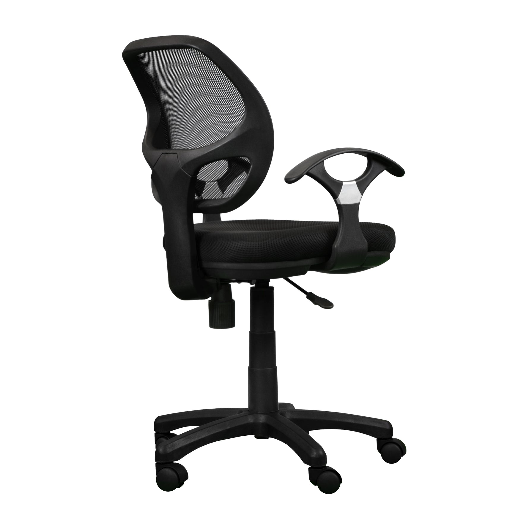 Techni Mobili Mid-Back Mesh Task Chair, Black for home office seating