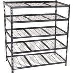 5-Tier Heavy-Duty Adjustable Metal Shelving Unit, 48" W x 24" D x 72" H for workshop, garage, storage, or utility use
