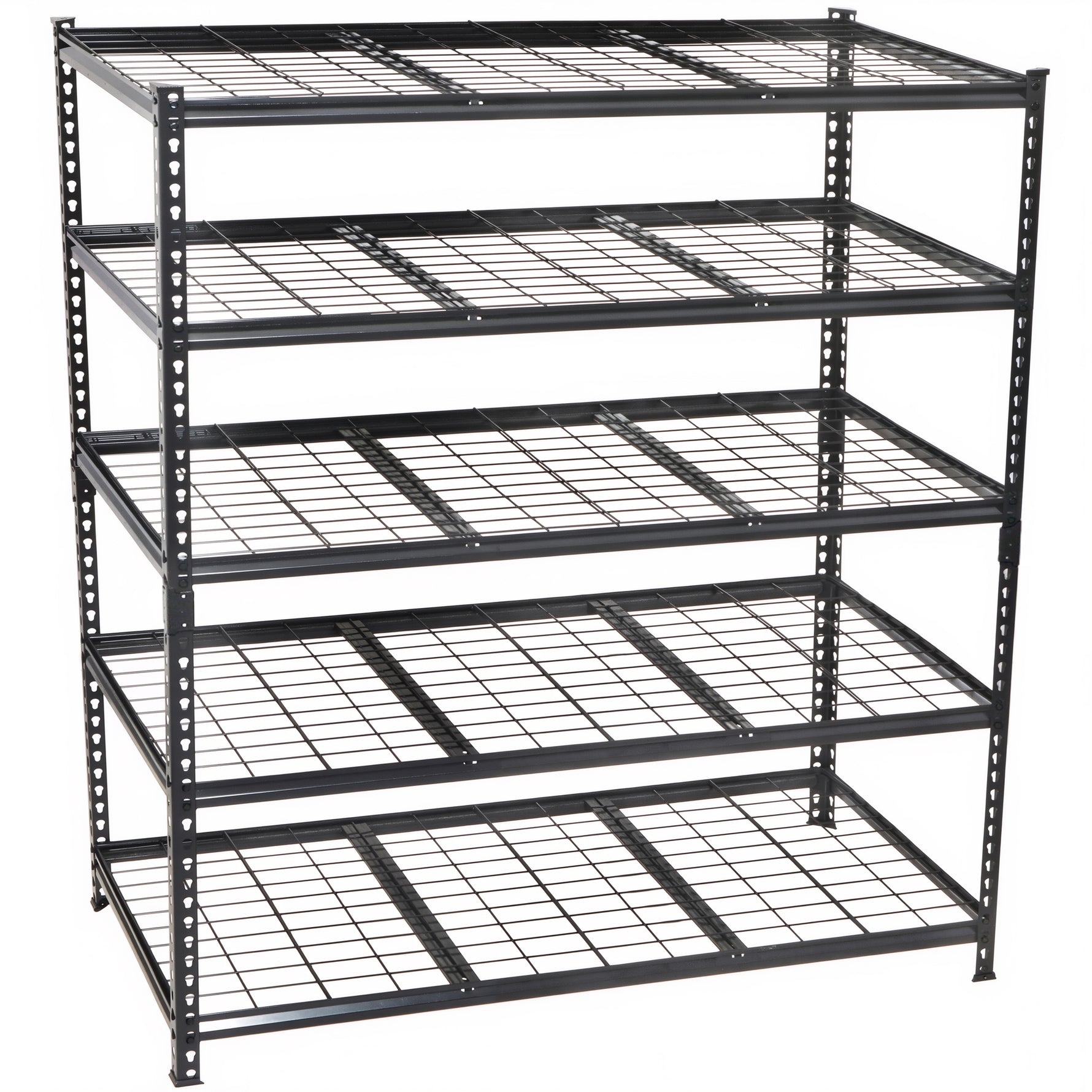 5-Tier Heavy-Duty Adjustable Metal Shelving Unit, 48" W x 24" D x 72" H for workshop, garage, storage, or utility use